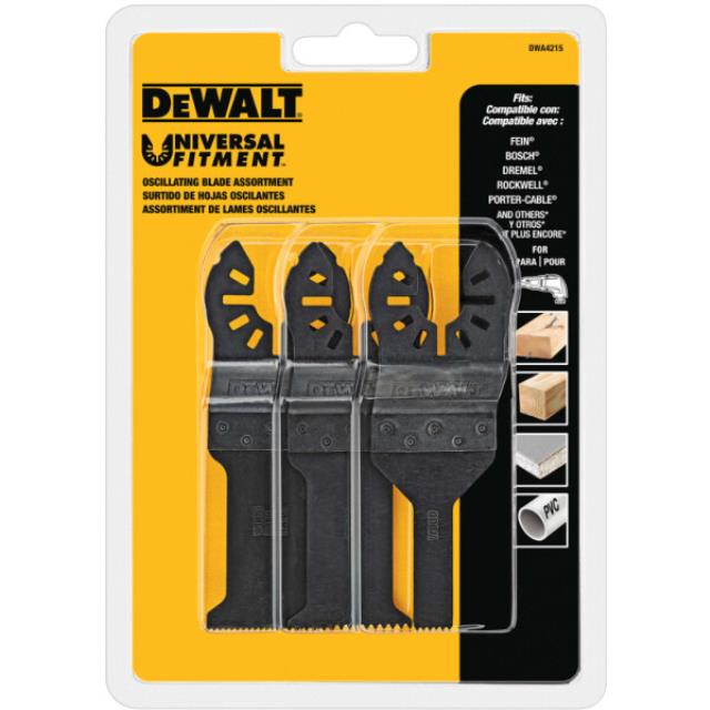 Rental store for DEWALT OSCILLATING BLADE SET 3 PC in North Wilkesboro NC
