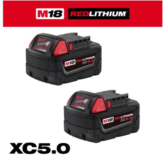 Rental store for MIL-2PK 5.0AH EXTENDED CAPACITY BATTERIE in North Wilkesboro NC