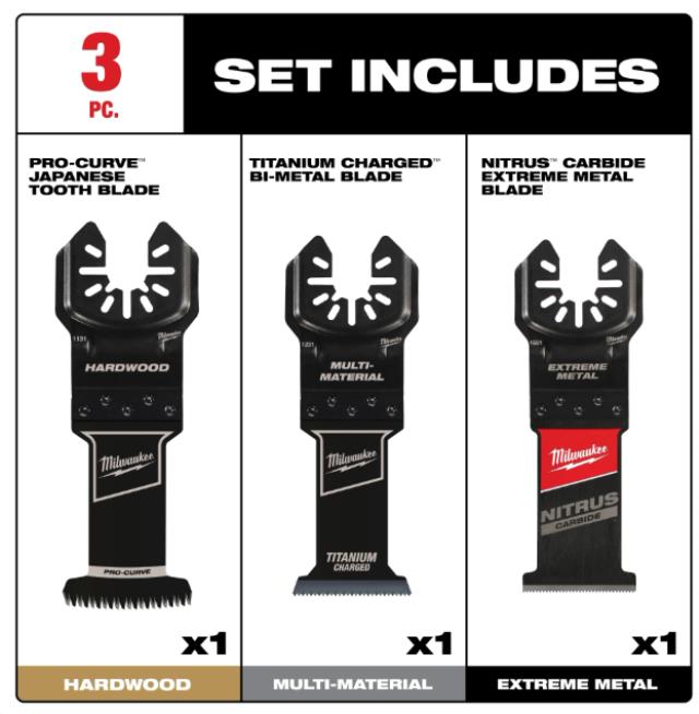 Rental store for MIL-MULTI TOOL 3PC BLADE SET in North Wilkesboro NC