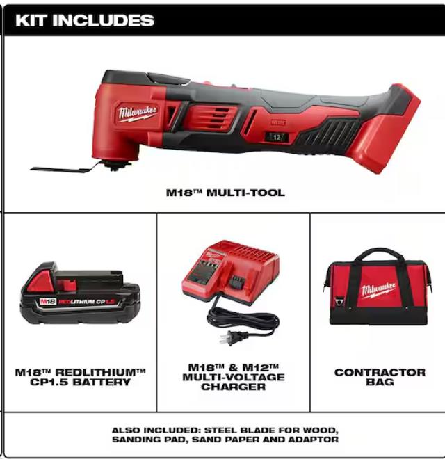 Rental store for MIL-M18 MULTI TOOL W BATT. in North Wilkesboro NC