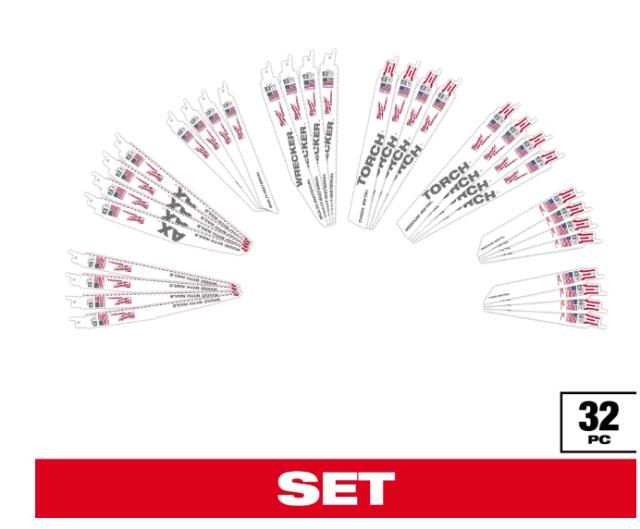 Rental store for MIL-SAWZALL BLADE SET MEGA 32PC in North Wilkesboro NC