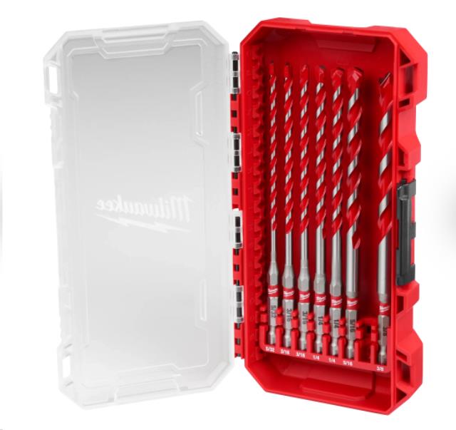 Rental store for MIL-7PC HAMMER DRILL CARB BIT KIT in North Wilkesboro NC