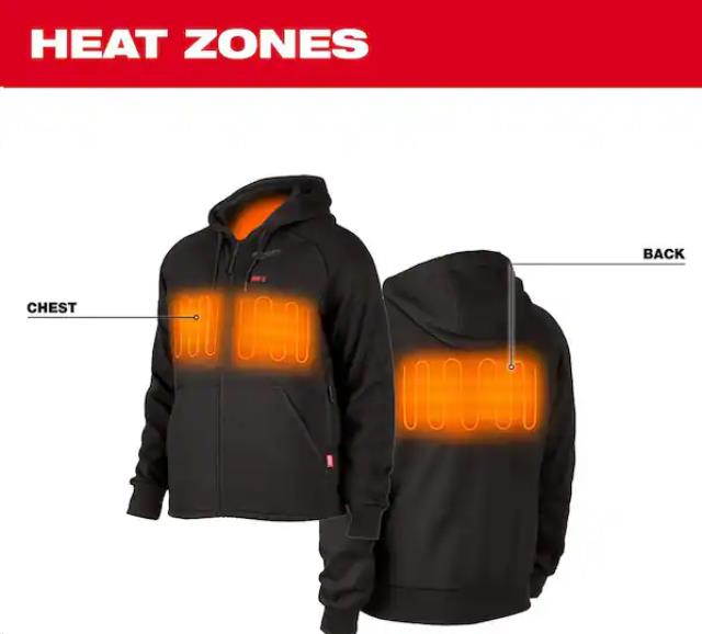Rental store for MIL-  M12 HOODED JACKET HEATED GREY  XLA in North Wilkesboro NC