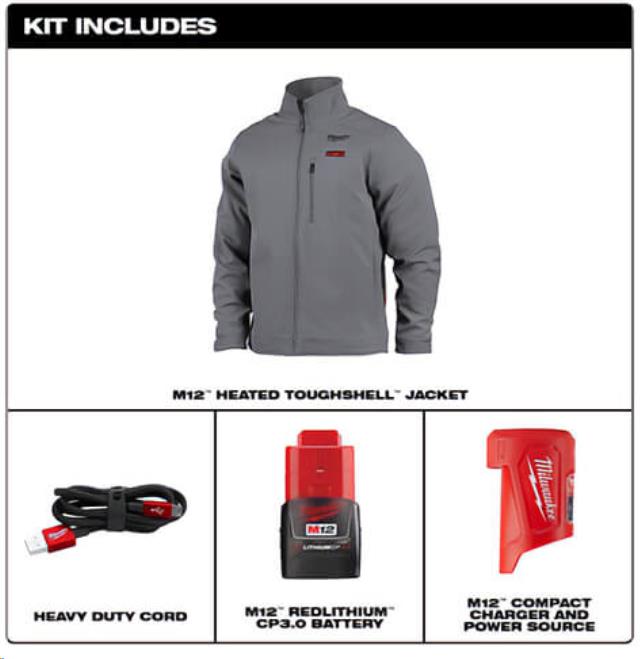 Rental store for MIL- M12 HEATED JACKET GRAY XLARGE in North Wilkesboro NC