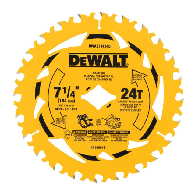 Rental store for DEWALT 7 1 4 IN 24TPI CIRC BLADE SAW in North Wilkesboro NC