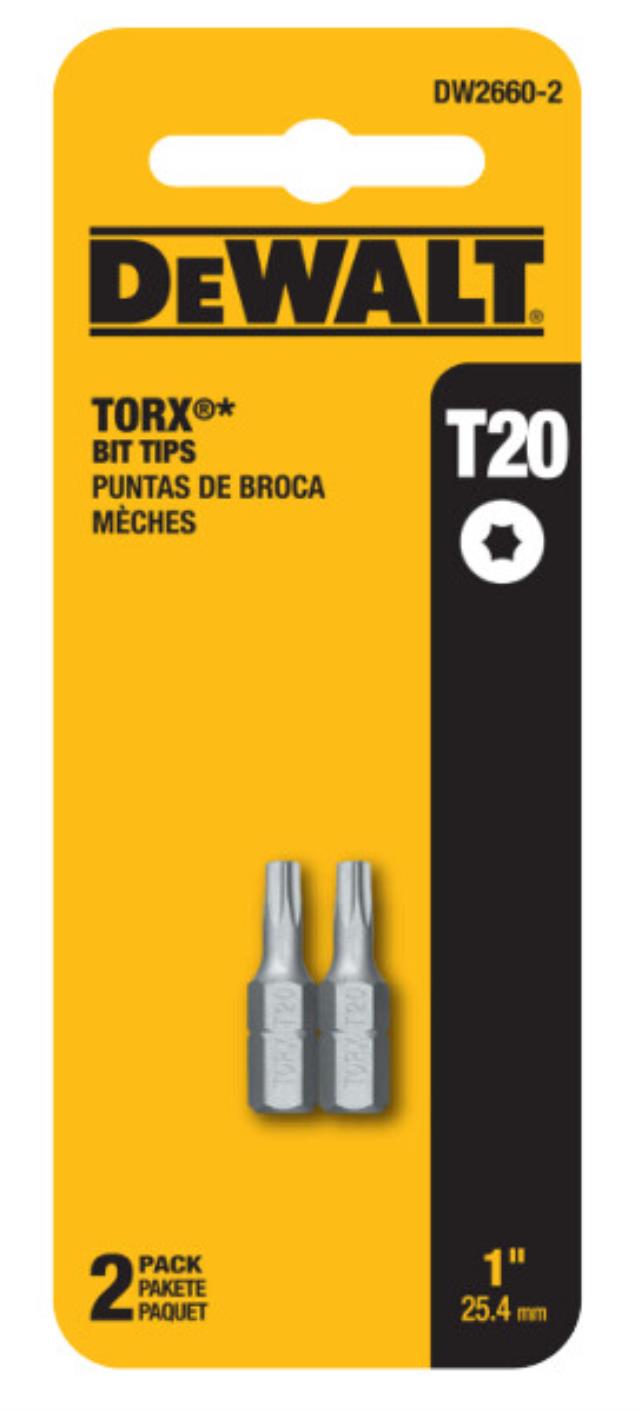 Rental store for DEWALT 1 IN T20 TORX INSERT BIT in North Wilkesboro NC