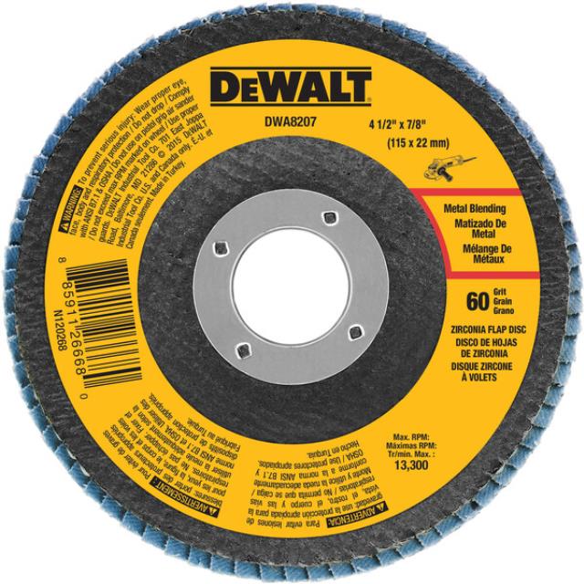 Rental store for DEWALT 4 1 2 X7 8  60 GRIT ZIRCONIA in North Wilkesboro NC