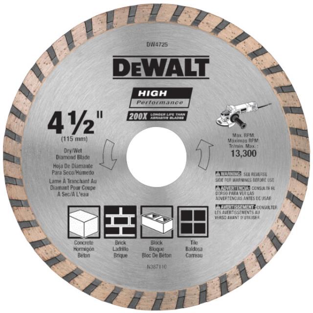 Rental store for DEWALT MASNORY BLD HI-PERF 4 1 2 in North Wilkesboro NC