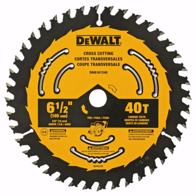 Rental store for DEWALT CIRCULAR SAW BLD 40TPI 6 1 2 in North Wilkesboro NC