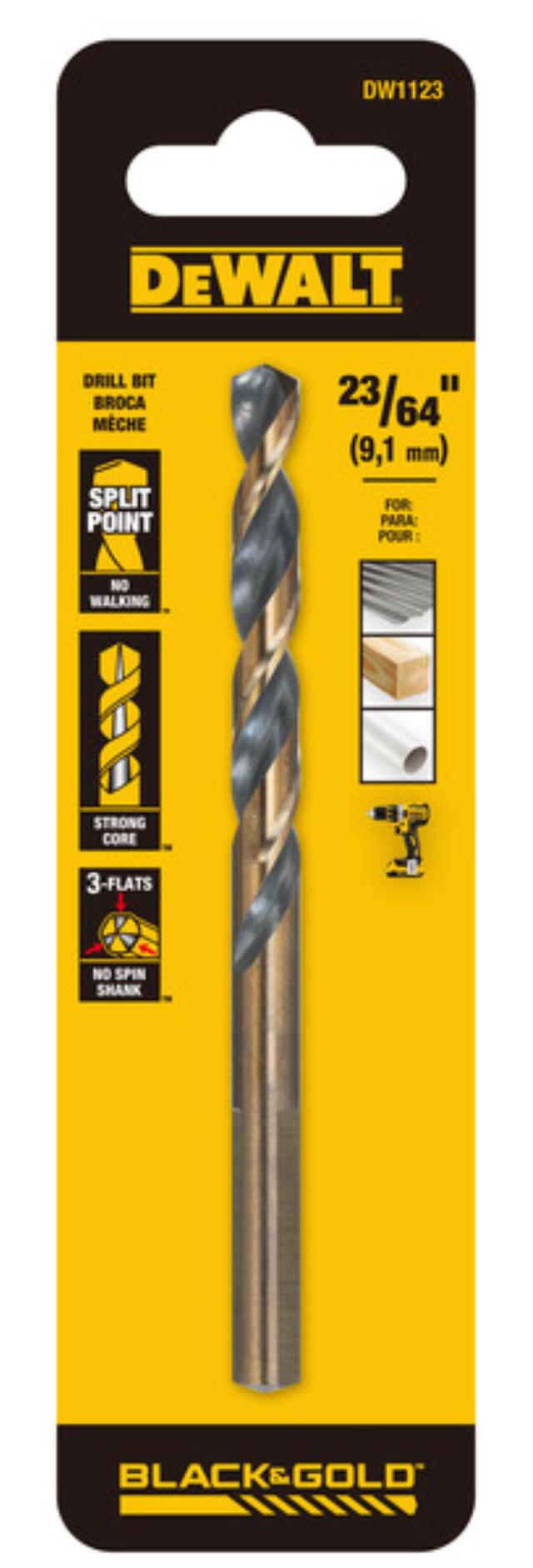 Rental store for DEWALT 23 64 IN BLACK OXIDE DRILL BIT in North Wilkesboro NC