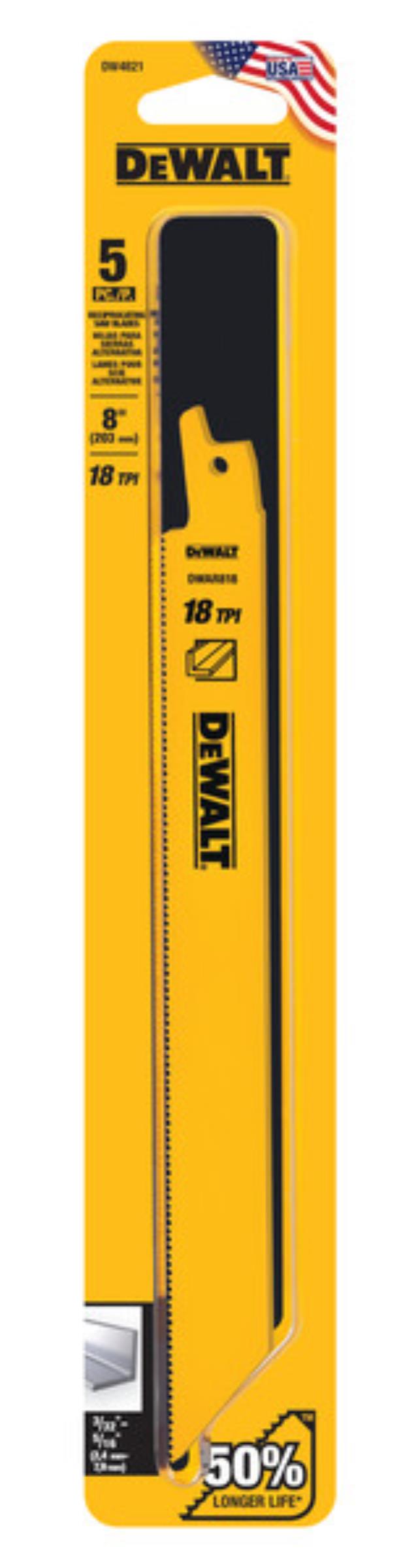 Rental store for DEWALT 8 IN 18TPI RECIP SAW BLADE in North Wilkesboro NC