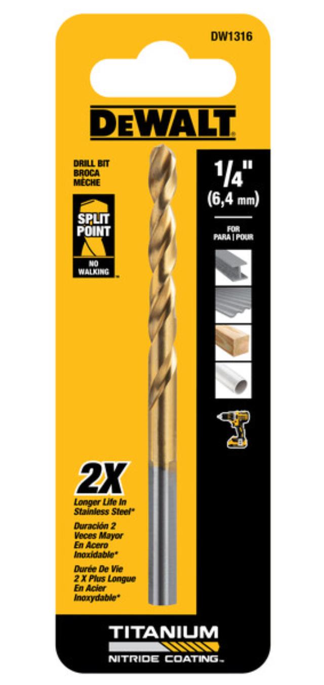Rental store for DEWALT 1 4IN TITANIUM DRILL BIT in North Wilkesboro NC