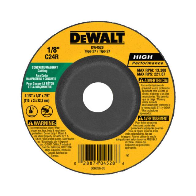 Rental store for DEWALT SAW ABRASIVE MASONRY 4 1 2 in North Wilkesboro NC