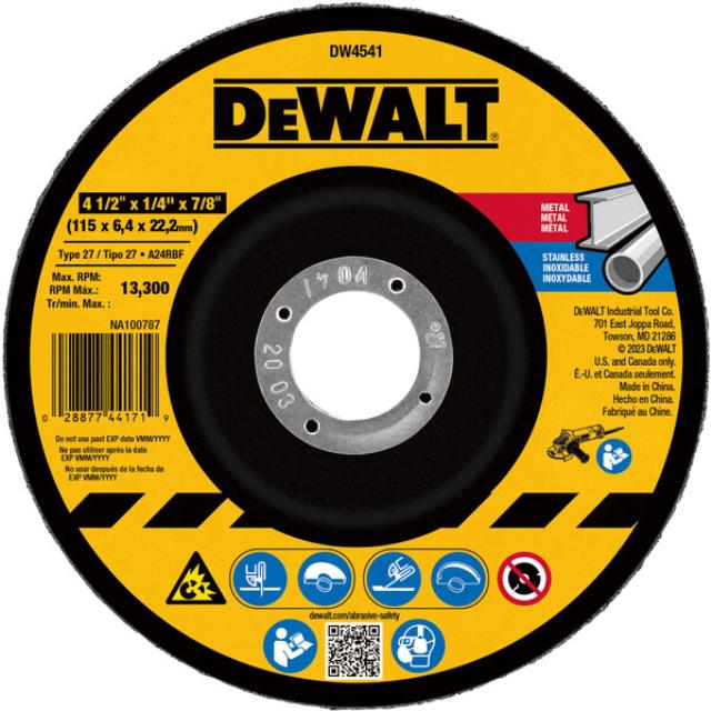 Rental store for DEWALT 4 1 2 IN GRINDING WHEEL in North Wilkesboro NC