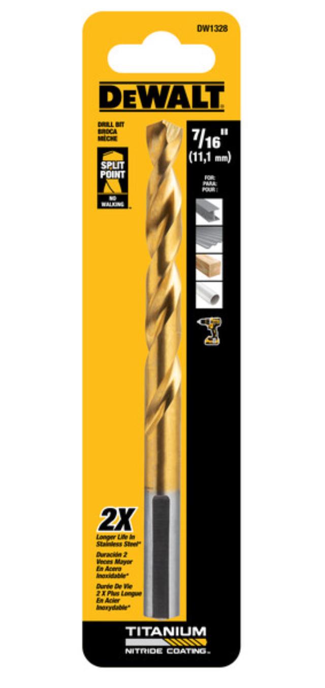 Rental store for DEWALT 7 16 IN TITANIUM DRILL BIT in North Wilkesboro NC