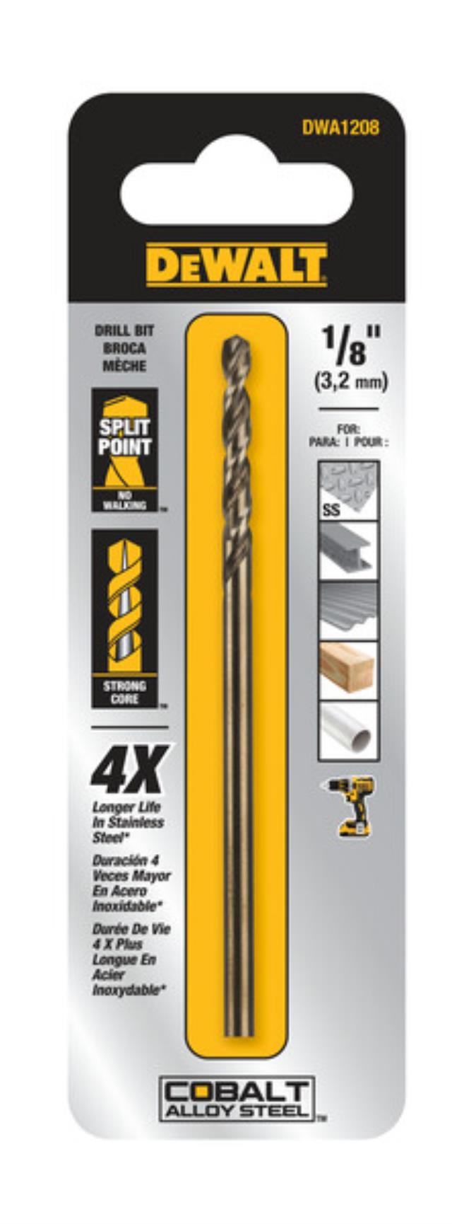 Rental store for DEWALT 1 8 IN COBALT DRILL BIT in North Wilkesboro NC