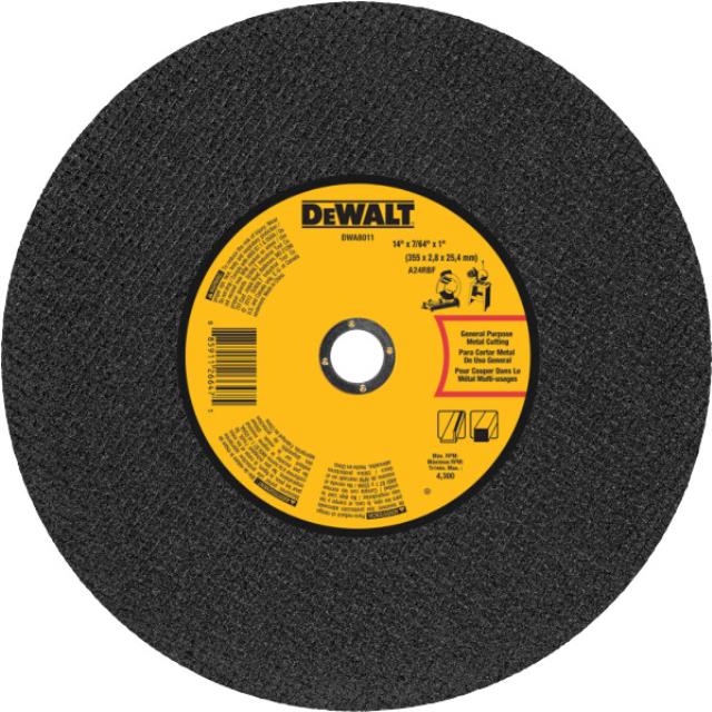 Rental store for DEWALT 14 X 7 64 X 1 CHOP SAW WHEEL in North Wilkesboro NC