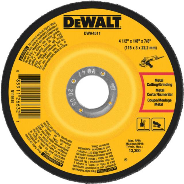 Rental store for DEWALT METAL GRINDING WHEEL 4 1 2 in North Wilkesboro NC