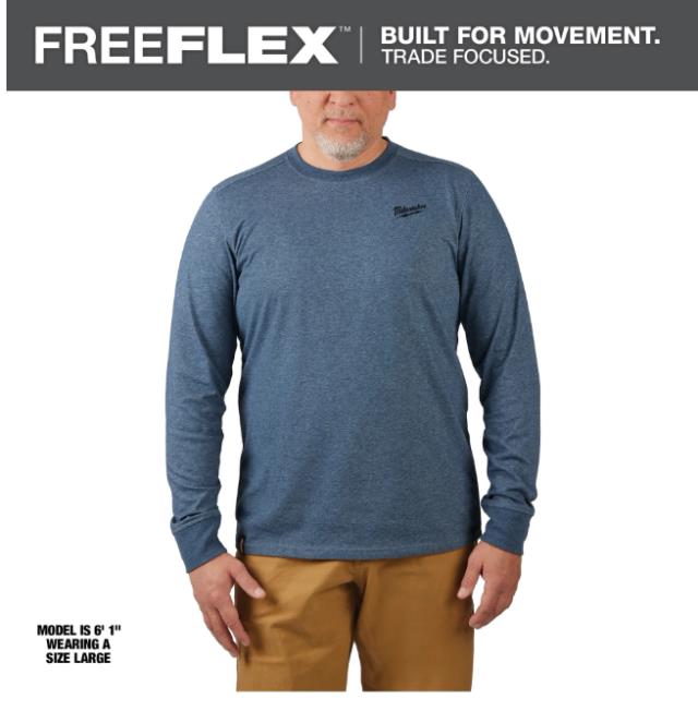 Rental store for MIL-HYBRID WORK TEE LS BLUE XL in North Wilkesboro NC