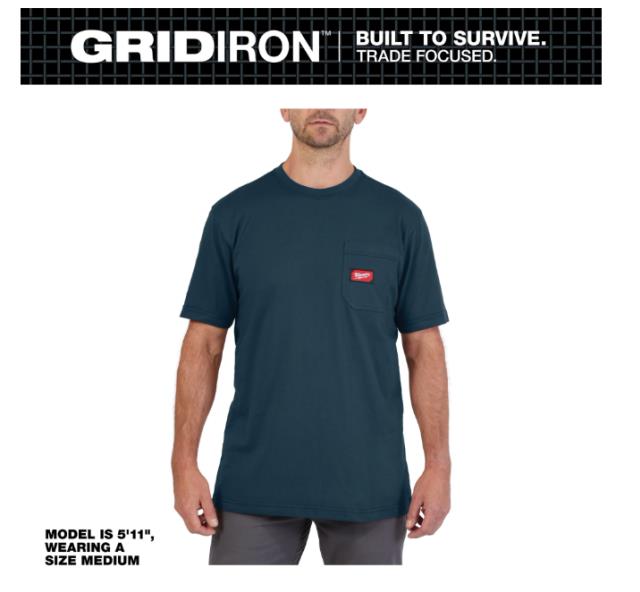 Rental store for MIL-GRIDIRON T-SHIRT SS W POCKET BLUE XL in North Wilkesboro NC