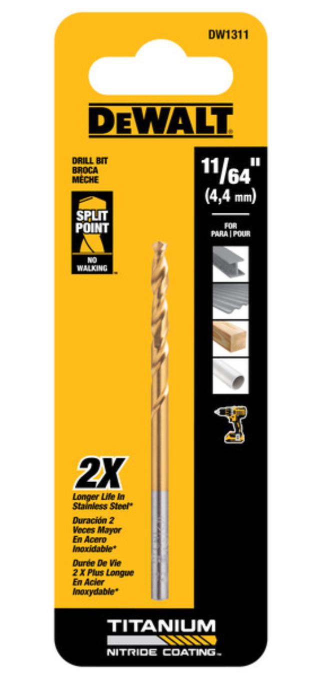 Rental store for DEWALT DRILL BIT 11 64 IN TITANIUM in North Wilkesboro NC