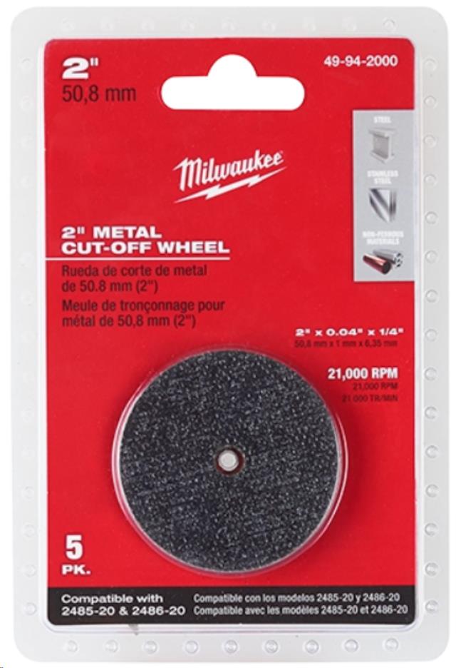 Rental store for MIL-2  METAL CUT OFF WHEEL 5PK in North Wilkesboro NC