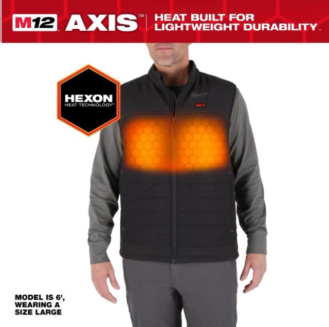 Rental store for MIL-M12 BLK AXIS HEATED VEST LG in North Wilkesboro NC