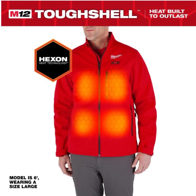 Rental store for MIL-M12 TOUGH SHELL HEATED JACKET RED LG in North Wilkesboro NC
