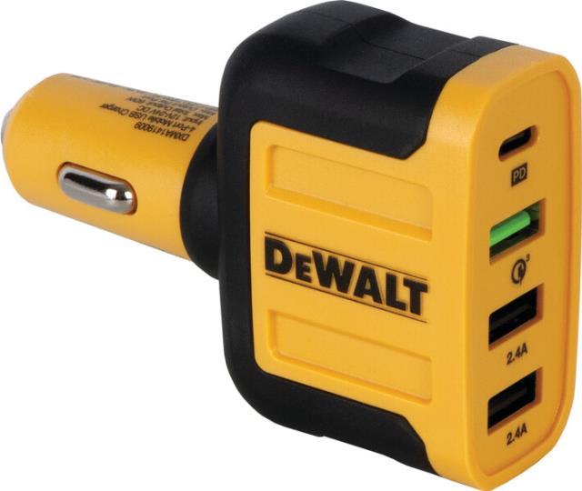 Rental store for DEWALT 4-PORT CAR CHARGER 2.4 AMP 30 MIN in North Wilkesboro NC