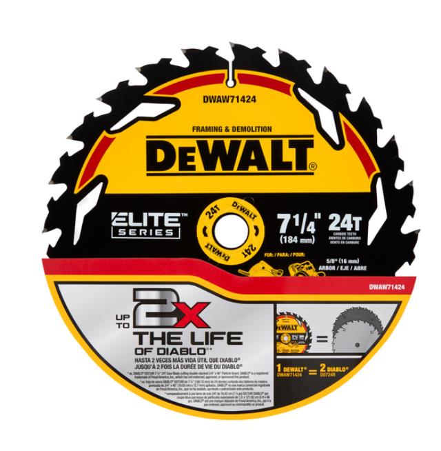 Rental store for DEWALT CIRCULAR SAW BLADE 24T 7 1 4 IN in North Wilkesboro NC