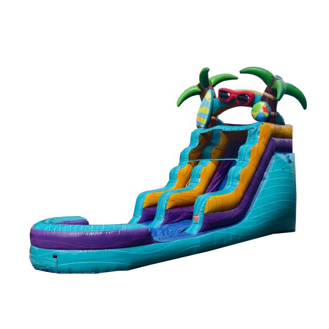 Rental store for BEACH BLAST 16  WATER SLIDE W POOL in North Wilkesboro NC