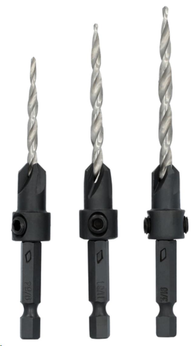 Rental store for DEWALT COUNTERSINK BIT SET 3PC in North Wilkesboro NC